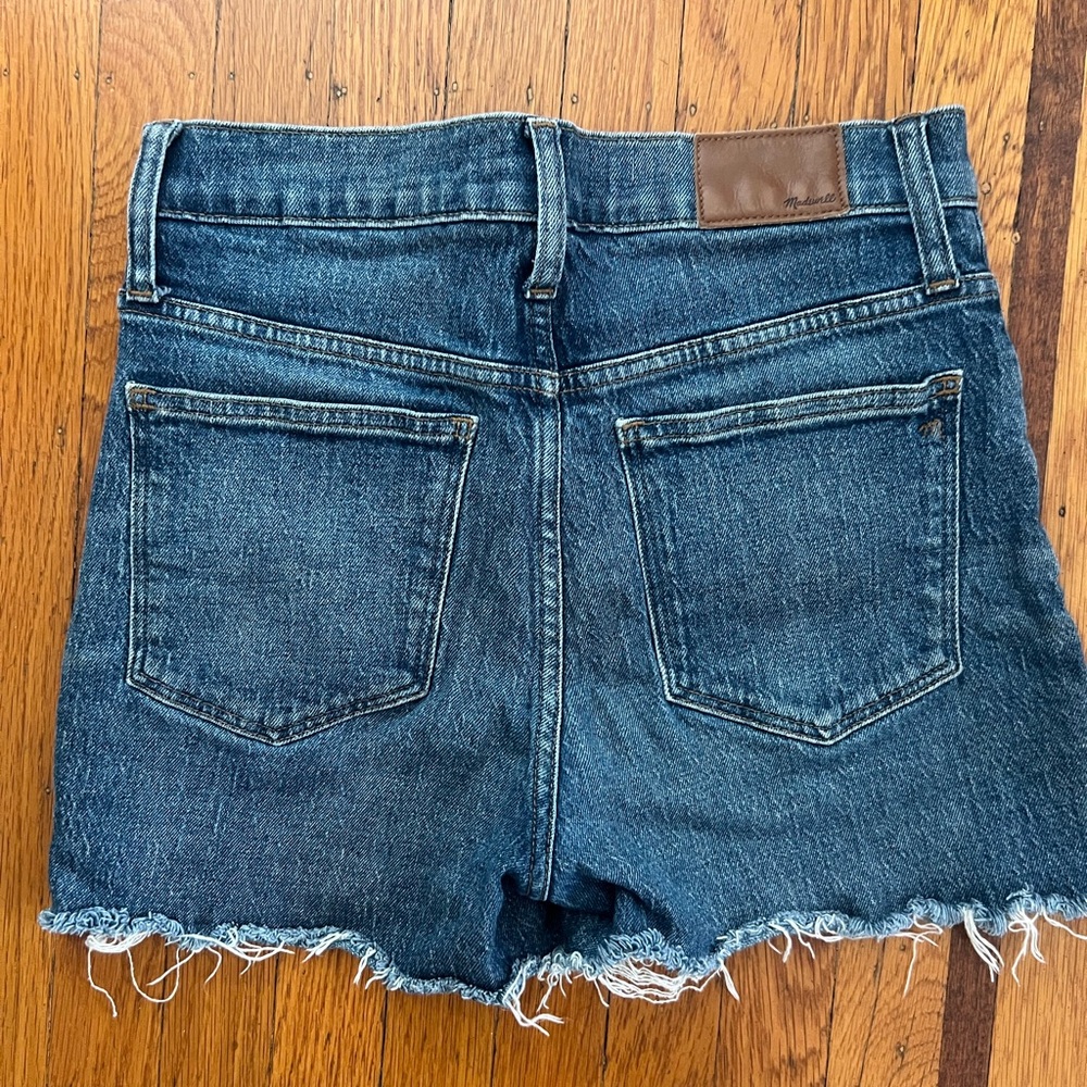 Madewell classic straight jean short 27 EUC cutoffs denim Coldbrook high rise